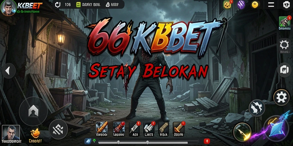 Screenshot gameplay mendebarkan 66KBET saat pemain menghadapi teror.