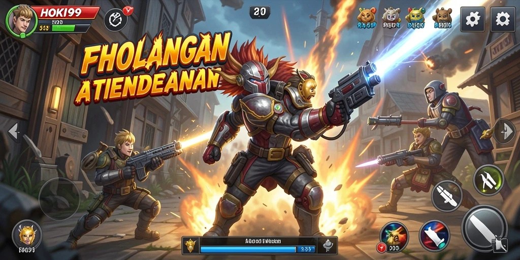 Tampilan gameplay mendebarkan dan penuh aksi dari HOKI99.