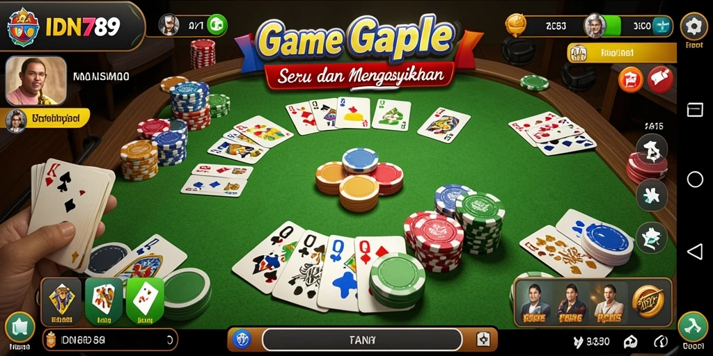 Gameplay seru Gaple yang menantang di IDN789.