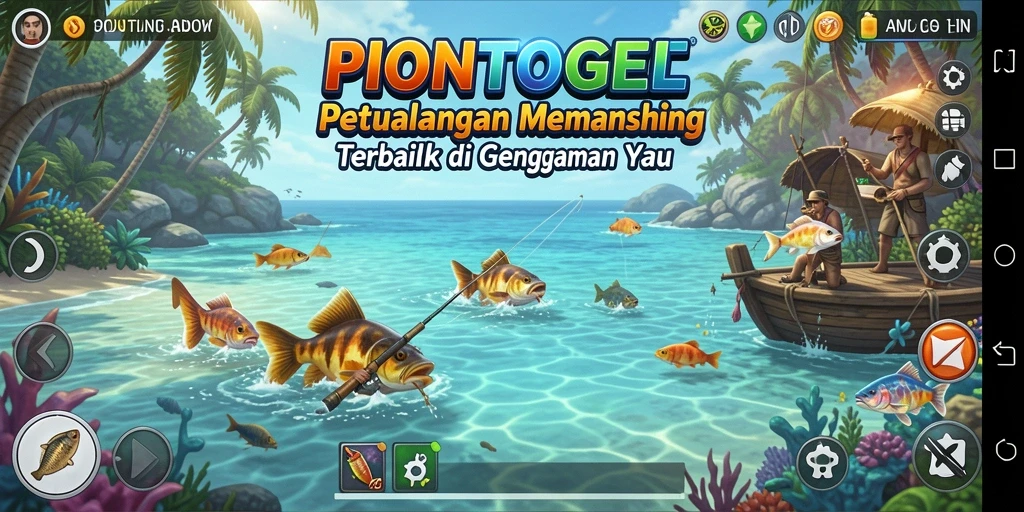 Gameplay Fishing seru dari PIONTOGEL dengan grafik memukau.