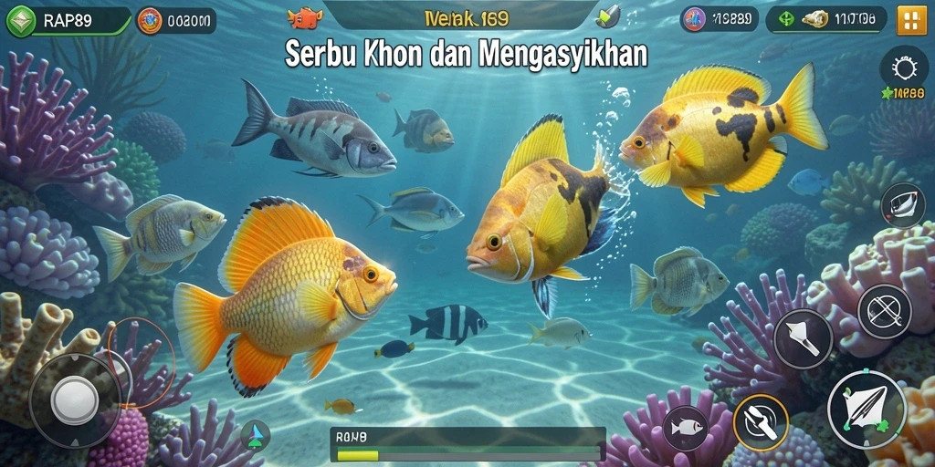 Screenshot gameplay Tembak Ikan yang seru di RAP89.