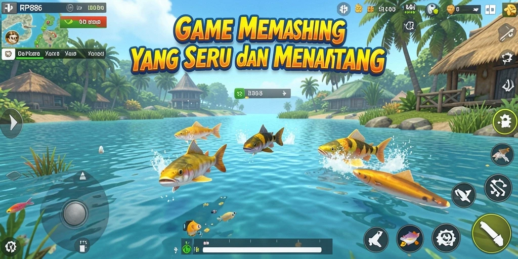 Tangkapan ikan yang menarik dalam gameplay RP886.