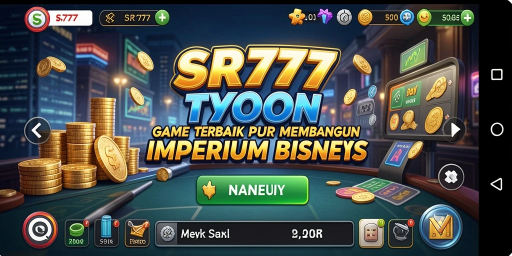 Screenshot SR777 menunjukkan gameplay yang menarik dan interaktif dalam membangun bisnis.
