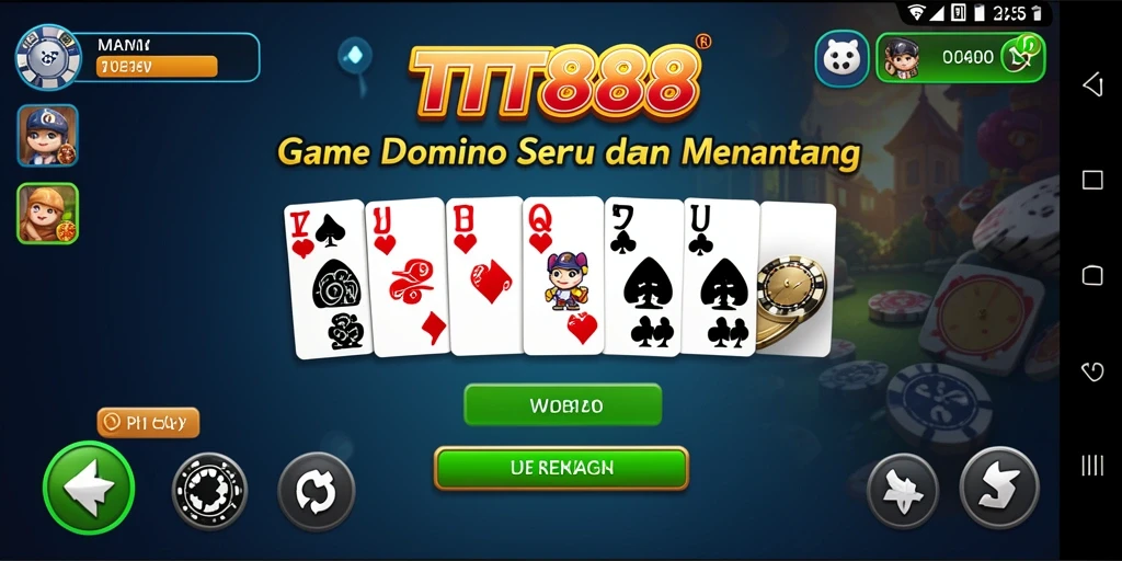 Tampilan gameplay Domino yang seru di TTT888.