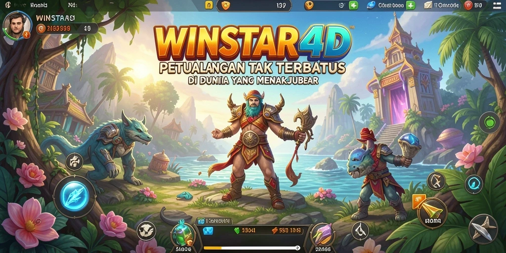 Tampilan gameplay WINSTAR4D yang penuh aksi dan petualangan.